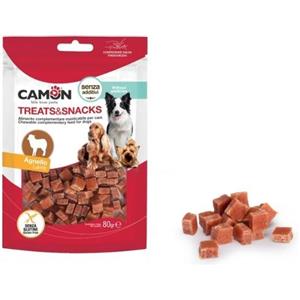 CAMON Dadini di Agnello 80GR - Snack per cani adulti, gluten free e senza additivi