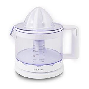 Suntec Wellness SUNTEC spremiagrumi ZIP-8427 comfort - elettrico con colino e contenitore per succo estraibile - estrattore elettrico per arance + limoni + lime - centrifuga elettrica senza BPA con max. 100 watt