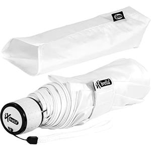 iX-brella Mini Ultra Light ombrello tascabile da donna, grande diametro, leggerissimo, bianco (Bianco) - .