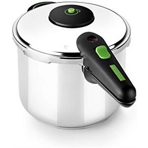 Monix Presto Pentola a pressione, 6 l, acciaio inox 18/8, adatta a tutti i tipi di cucina, inclusa a induzione