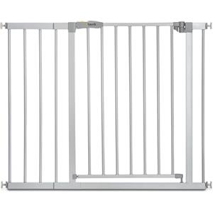 hauck Stop N Safe 2, Grigio - Cancelletto di Sicurezza Bambini e Cani per Apertura 96 - 101 cm - Barriera Porta e Scala con Chiusura Manuale, Montaggio a Pressione, Senza Fori - Solo da Interno Casa