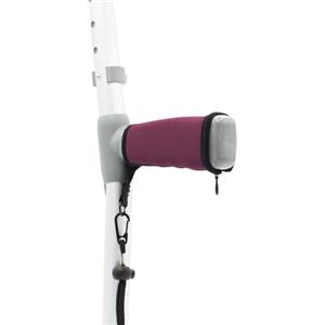 Lifeswonderful Paio di Coprimaniglie Imbottiti Viola con Cinturino da Polso - per un uso Confortevole delle Stampelle - da Lifeswonderful