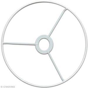 L'univers de Piwi Anello per abat jour 40 cm - L'univers de Piwi - Lampada - Lamp Shade - Materiale Rilsan - Rotondo - Bianco