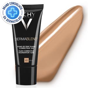 Vichy Dermablend Fondotinta Correttore Fluido 16h tonalità 45 - 30 ml correttore fino a 16 ore Make up