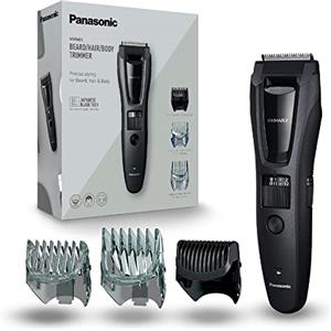 Panasonic ER-GB62, rasoio elettrico per capelli, barba e corpo per uomo con 40 lunghezze di taglio, grigio, confezione da 1