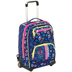 Seven Trolley Seven Comby, Mexi Girl, Blu, 40 Lt, 2in1 Scuola & Viaggio, Spallacci per uso zaino