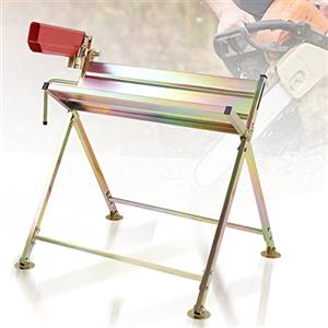 Ansobea Cavalletto Taglialegna per sega a catena con supporto per motosega, carico massimo 150 kg, supporto per motosega 81 x 72 x 78,5 cm, stabile supporto per segare con precisione legna da ardere
