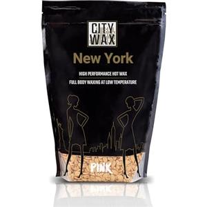 PINK Cosmetics NEW YORK CITY WAX - Perle depilatorie 1 kg, formula a bassa temperatura senza strisce, ceretta brasiliana professionale, hard wax