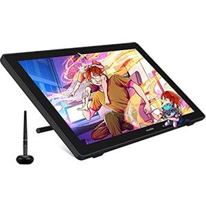 HUION Kamvas 24 Plus Tavoletta Grafica con Schermo da 23,8 pollici 140% sRGB QLED Tavola Grafica con Schermo Completamente Laminato in Vetro Antiriflesso per l'Home Office e l'E-Learning