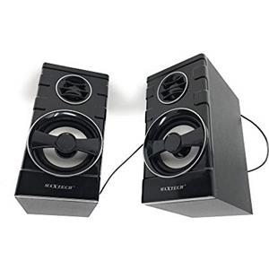 vetrine inrete Vetrineinrete® Coppia Casse rettangolari Speaker Wired 20 Watt Altoparlanti per Computer pc con Attacco USB 2.0 e aux per pc Notebook CA-SS002 M19