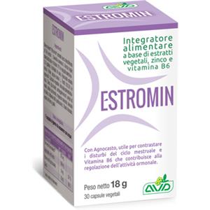 A.V.D. REFORM Estromin - Integratore Alimentare 30 Capsule con Estratti Vegetali, Zinco e Vitamina B6 per il Benessere Femminile