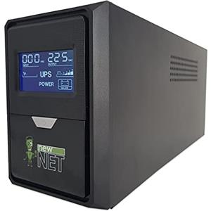 new net ups/Stabilizzatore di Tensione Corrente/Gruppo di continuità per Console Computer Gaming PS5 PS4 Xbox Presa shuko 2 uscite con Display [ 350 W - 500 VA ]