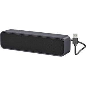 ADELGO Mini Altoparlante per PC, Casse Computer con Alimentazione USB, PC Stereo Sound Portatile Soundbar per Tablet Desktop Laptop e Banco Cassa