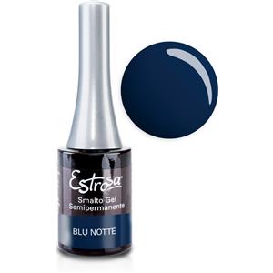 Estrosa Smalto Semipermanente Blu Notte 14 ml - Effetto Vetro, Facile Applicazione, Durata Fino a 3 Settimane