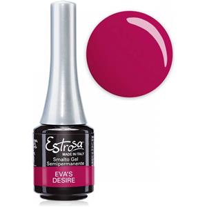 Estrosa Smalto Semipermanente Rosso Ciliegia 7 ml - Ottima Coprenza e Durata Fino a Tre Settimane