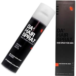 Da'Dude Da Hairsrpay - Spray opaco per capelli da uomo, forte tenuta, volume e definizione, spray texture per uno styling perfetto, 400 ml