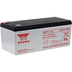 Yuasa NP7-12 Batteria al piombo, 12 V, 7.0 Ah, 15.1 x 9.75 x 6.5 cm