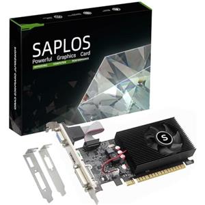 SAPLOS GT 730 Scheda Video, 4GB, DDR3, 128 Bit, VGA DVI HDMI, Low Profile Scheda Grafica for PC, Save Case Space, Low Power, PCI Express x16, 2K Support(Versione Fermi)
