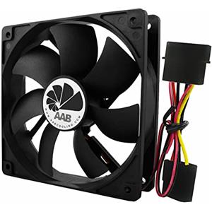 AABCOOLING Fan 12 - Una Economico ed Efficiente 120mm Ventola PC, Ventola Alimentatore PC, Ventilatore per Computer, Ventola Aspirazione, 12cm, 4 Pin, 115m3/h 25 Db (A)
