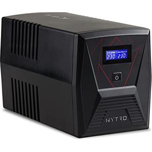 EPYC® NYTRO - UPS a Onda Sinusoidale Pura, UPS per PC da Gaming, PFC Attivo, MAC e Console da Gioco, Potenza 1500VA/900Watt, 5 Uscite (2x Schuko + 3x IEC), Line Interactive