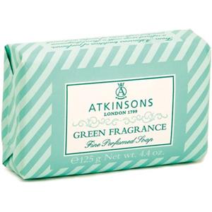 Atkinsons Sapone Profumato Green Fragrance 125g - Fragranza Floreale con Garofano, Rosa e Giacinto