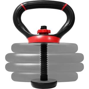 Yes4All LDN6 Impugnatura regolabile per kettlebell, convertitore di piastre per pesi, rosso