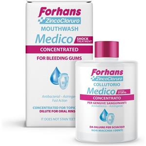 Forhans Medico Collutorio Concentrato 75 ml - Cura per Gengive Sanguinanti e Gengiviti