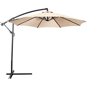 Yellowshop - Ombrellone Da Giardino Ø mt. 3X3 Decentrato In Acciaio Da Esterno Arredo Piscina, Gazebo, Terrazze, Bar, Hotel, Balconi