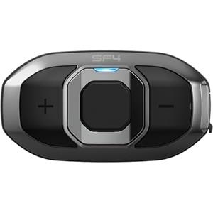Sena SF4-02D Serie SF Sistema di Comunicazione Bluetooth per Moto con Doppi Altoparlanti, Citofono a 4 Voci, Dual Pack
