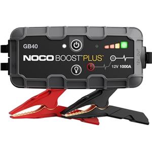 NOCO Boost GB40: Avviatore di Emergenza UltraSafe 1000A - Booster Batteria al Litio 12V, Caricabatteria Portatile Power Bank e Cavi Avviamento - Per Motori Benzina fino a 6.0L e Diesel fino a 3.0L