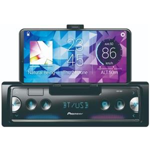 Pioneer SPH-10BT Ricevitore per smartphone di nuova generazione, 1 DIN, con Bluetooth e USB, si collega a iPhone e Android