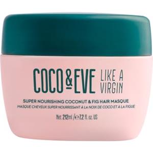 Coco & Eve Like a Virgin Maschera per Capelli | Maschera Idratante Capelli | Maschera Capelli Secchi | al Cocco e Fichi e spazzola districante per capelli (212ml)