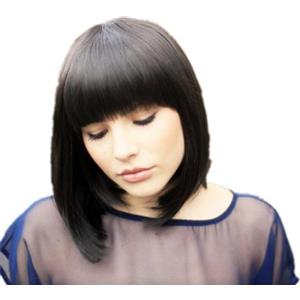 Prettyland Parrucca giorni Opaca naturale corta a caschetto Bob Cleopatra unghezza media nero marrone C932