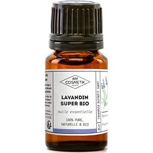 MY COSMETIK - Olio essenziale di Lavandin Super Haute Provence biologico - Da agricoltura biologica - Chemiotipizzato HEBBD/HECT - 100% puro e naturale - ECOCERT - Prodotto in Francia - 10 ml