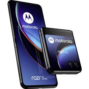 Motorola RAZR 40 Ultra (display flessibile 6.9 pOLED 165Hz, display esterno full screen 3.6 pOLED, 5G, Selfie Cam 32 MP, 8/256 GB, 3800 mAH, caricatore 33W, Dual SIM, Android 13), Infinite Black