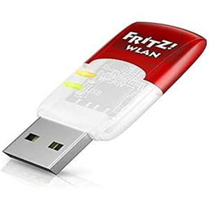 AVM FRITZ!WLAN Stick AC 430 MU-MIMO Edition International, Adattatore wireless USB, Wi-Fi Dual Band 433 Mbps in (5 GHz) o 150 Mbps in (2,4 GHz), Compatibile con qualsiasi router WiFi