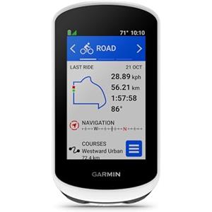 Garmin Computer da bicicletta Edge Explore 2, 3 pollici, con GPS intuitivo, funzioni VO2, record personali, unisex per adulti, bianco, unico