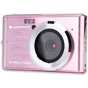 AgfaPhoto AGFA PHOTO Realishot DC5200 - Fotocamera Compatta, 21MP, Schermo LCD 2,4, Zoom Digitale 8x, Video HD 720p, Batteria al Litio, Schede SD, Modalità Scena - Rosa