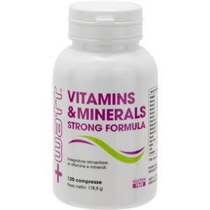 +Watt Vitamins & Minerals Strong Formula - Integratore Alimentare di Vitamine a Minerali - Formato: 120 compresse
