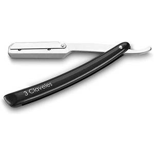 3 Claveles 12664 - Rasoio con lama intercambiabile e chiusura di sicurezza, colore nero