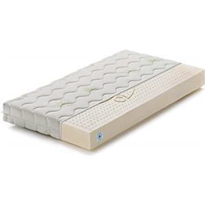 Marcapiuma - Materasso bambino Lattice 60x120 alto 12 cm - TEDDY - Materassino Baby 100% Lattice Dormire Sano e Naturale - Rivestimento Antibatterico sfoderabile Antiacaro Traspirante Made in Italy