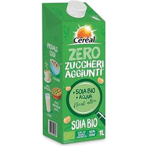 Céréal Bevanda vegetale di Soia Biologica, Bevande senza lattosio, con Proteine vegetali della Soia BIO, 1 L