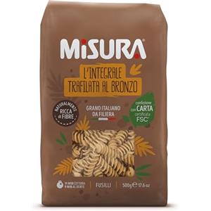 Misura Fusilli Integrali Fibrextra | Grano 100% Italiano | Confezione da 500 grammi