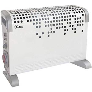 ARDES | AR4C03T Termoconvettore Elettrico TURBINE TIME 1600/1800W, Stufa Elettrica per Riscaldare Casa e Ufficio, Termoconvettore Con Timer 24H e Termostato, Termo Convettore Aria Calda 3 Potenze