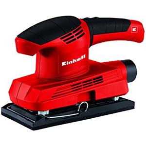 Einhell 4460640 Levigatrice Orbitale, 230 V, Tre Fogli Abrasivi Inclusi, Rosso