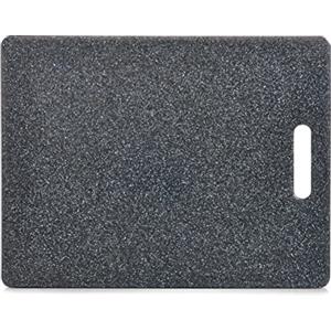 Zeller 26057 Tagliere Granitoptik, Plastica, Grigio, 36.5x27.5x0.8 cm