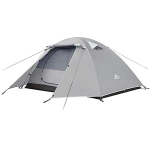 Forceatt Tenda Campeggio 2 Persone, Impermeabile Antivento Tenda a Due Porte, Ultra-Leggero Facile da Installare Tende da Campeggio, per Campeggio, Spiaggia, Arrampicata, Escursionismo