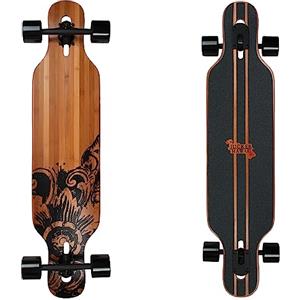 JUCKER HAWAII Longboard Skateboards - Freeride Cruiser Boards costruzione in fibra di vetro di bambù - per Principianti e Professionisti (Longboard JUCKER HAWAII NEW HOKU Flex 1 / Flex 2 / Flex 3 / SLIDE Flex 1 - 2 / ROSEWOOD)
