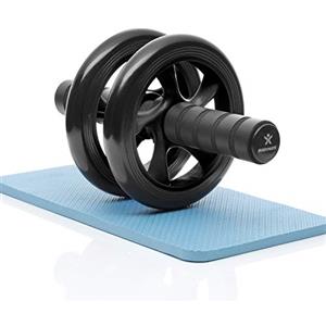 BODYMATE AB Roller Classic, Attrezzo per Allenamento Addominali incl. Tappetino per Ginocchia, per Core Training, Allenamento in Casa, 28 x 16 cm (L x Ø)