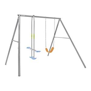 Intex 44122 - Altalena con Seggiolino e Dondolo, Acciaio, Grigio, 249x249x203 cm